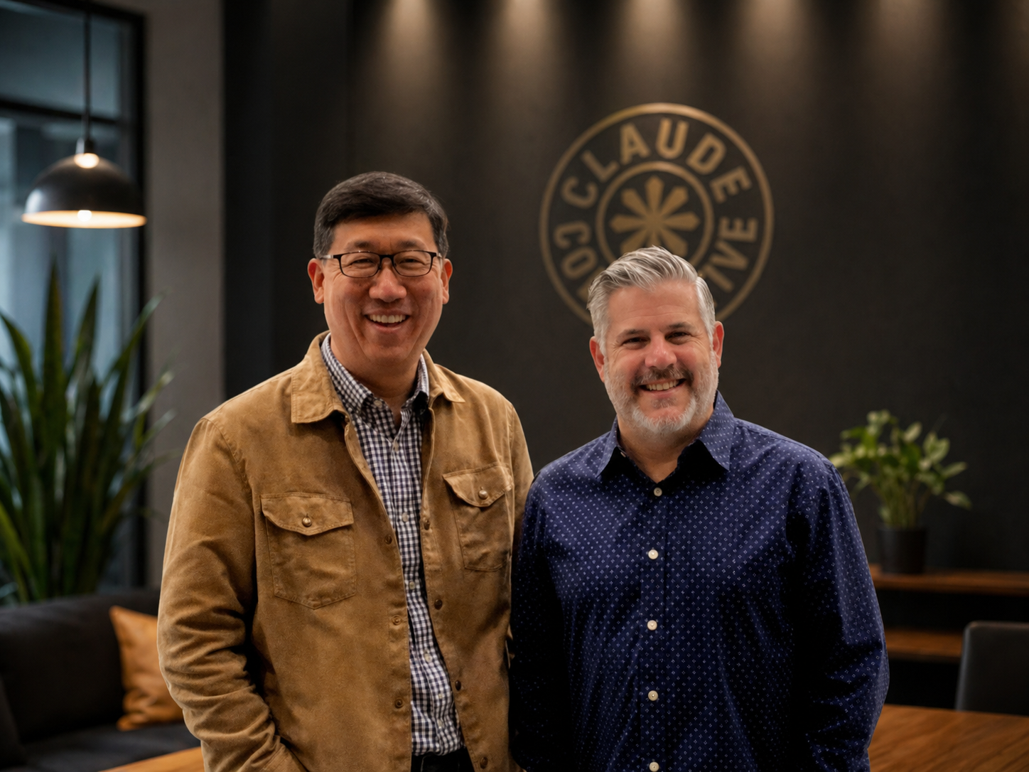 Kenny Jahng and Michael Lukaszewski standing side by side